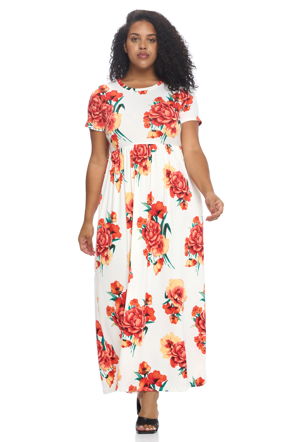 Short sleeve maxi dress clearance with pockets