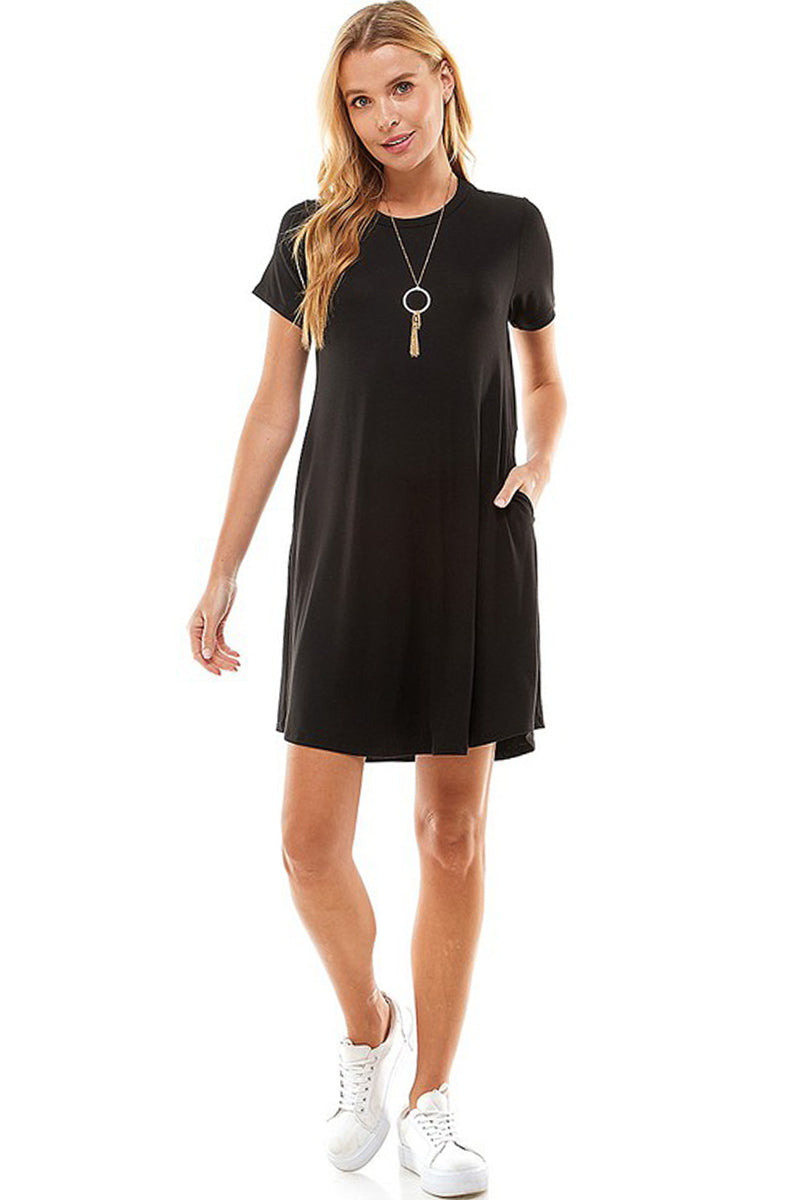 Jersey Knit T-Shirt Mini Dress