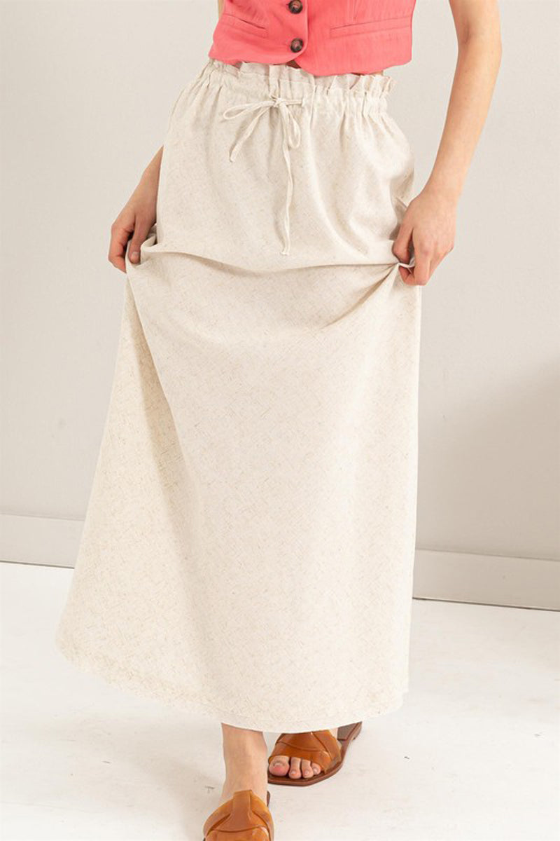 Ready to ship top - May skirt - Midi linen skirt - Simple linen skirt - High waist linen skirt - Soft linen skirt - Washed linen skirt