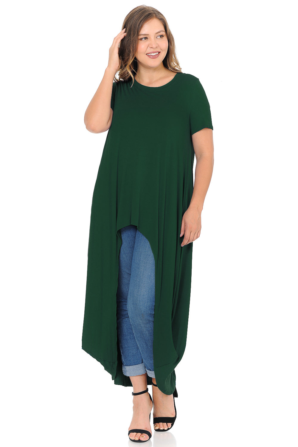 High-Low Maxi Top Plus Size