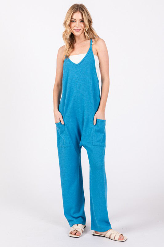 Ribbed Overall Jumpsuit