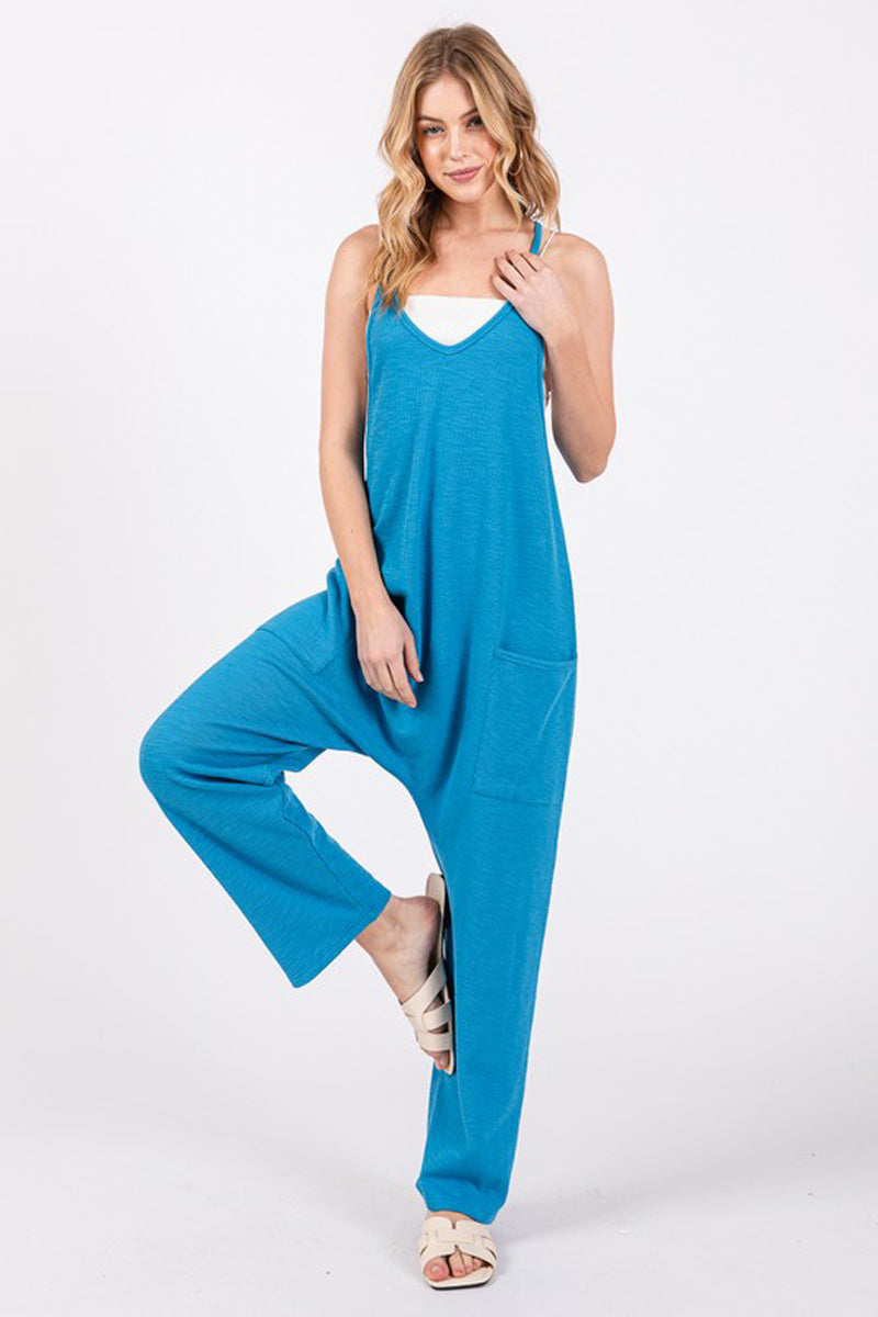 Ribbed Overall Jumpsuit