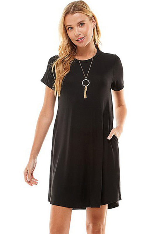 Jersey Knit T-Shirt Mini Dress