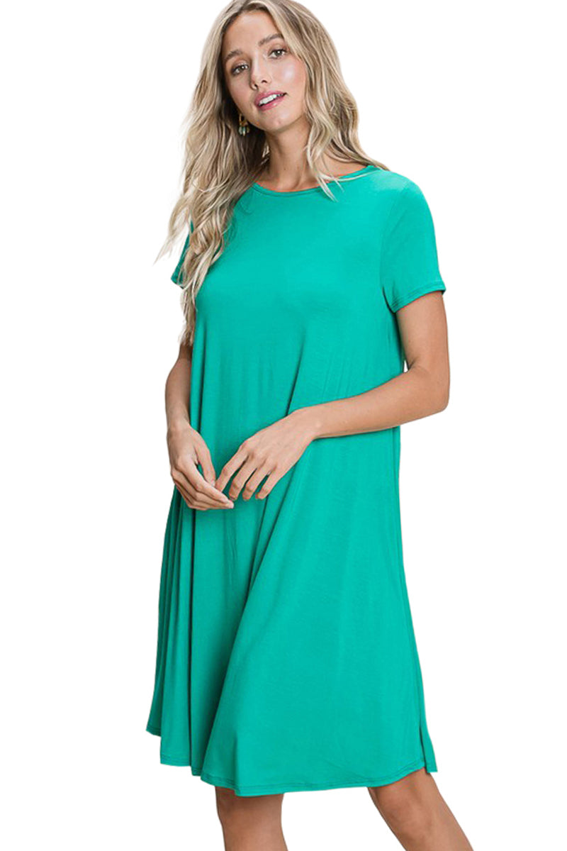 Lemaire - Smoky Green Belted Rib T-Shirt Dress – Frances May