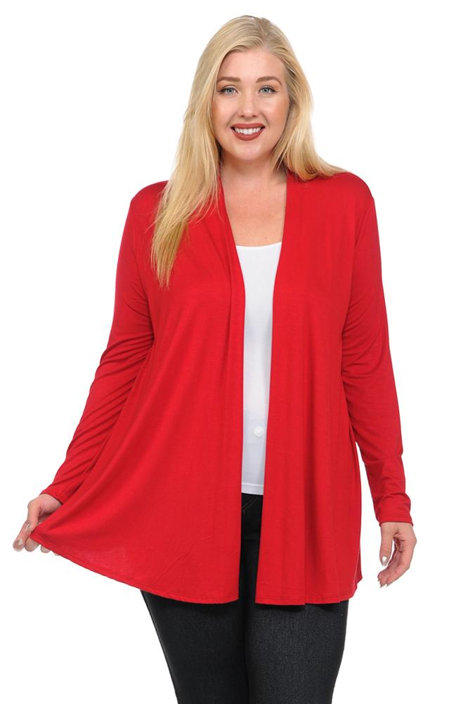 Plus size jersey cardigan hotsell