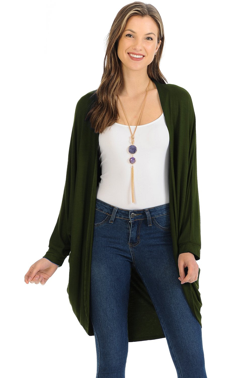 Jersey Batwing Sleeve Cardigan The Apparel Bar