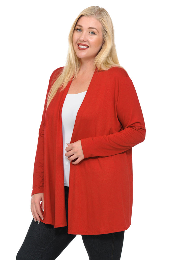 Plus size clearance jersey cardigan